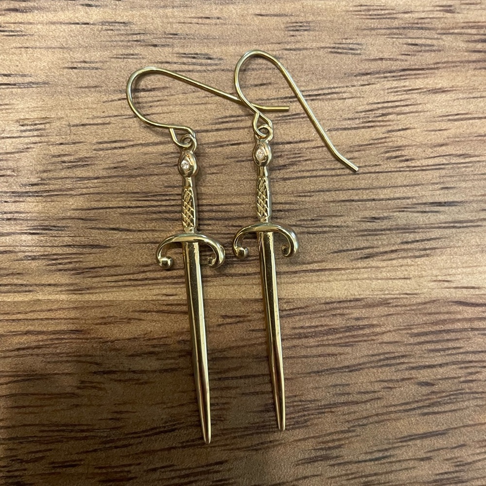 Dagger earrings